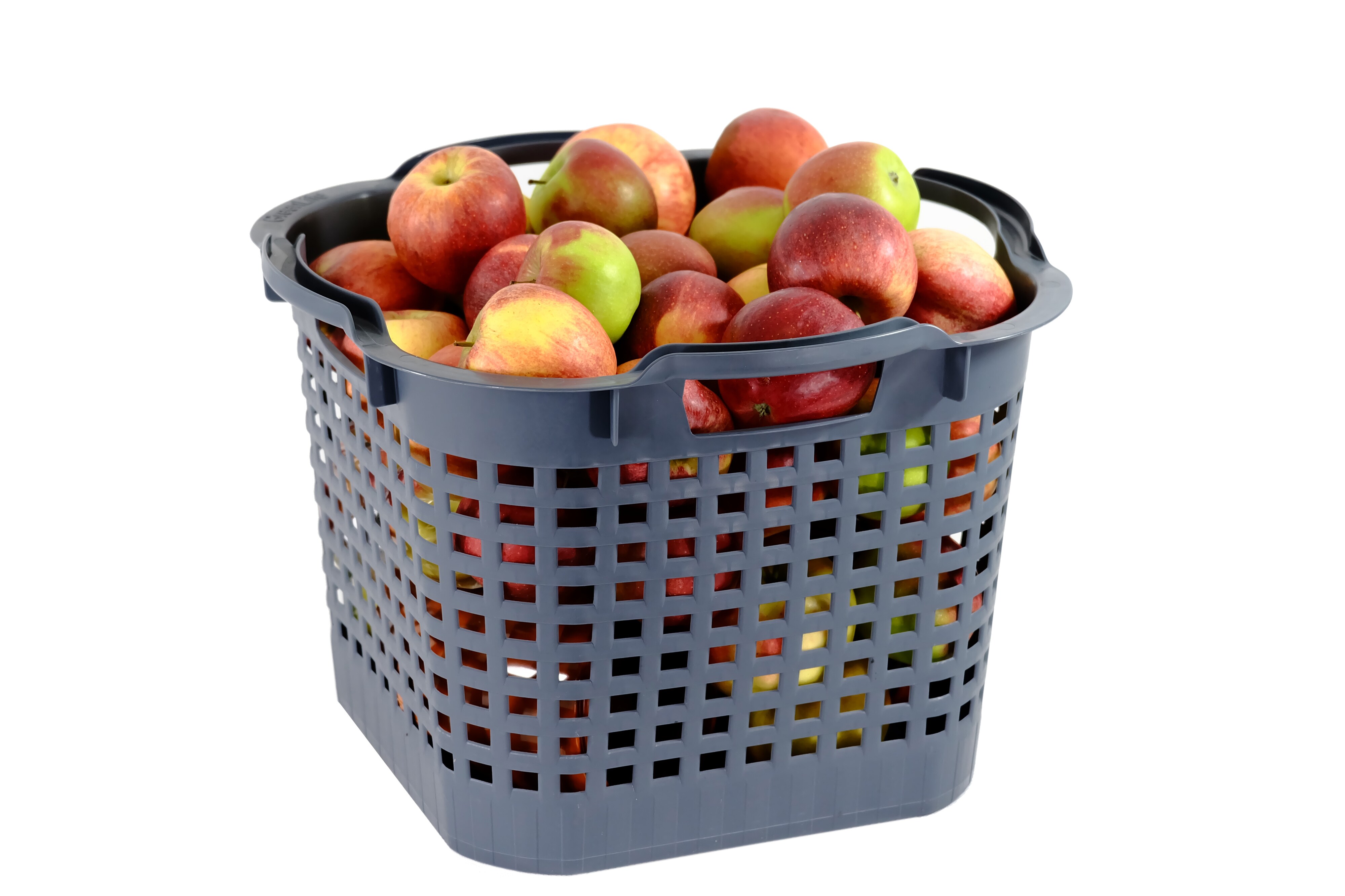 GreenLife Uni-Korb 25 kg, 3 Stück, drehstapelbar, grau