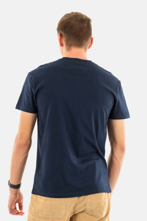 Tee shirt tommy jeans reg linear logo c1g dark night navy