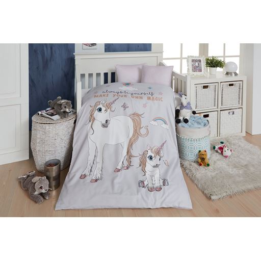 By Skagen Unicorn Babysengelinned, Lyserød, 70x100 cm