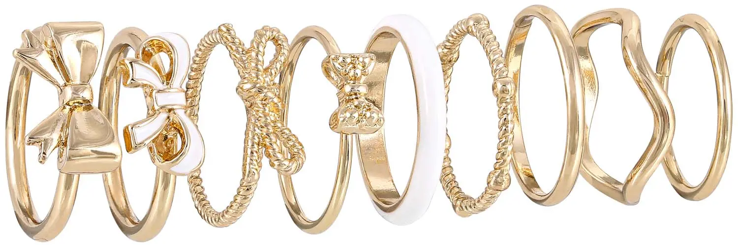 Ring-Set - Golden Bows