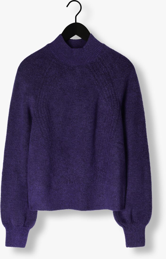 JANSEN AMSTERDAM paarse jansen amsterdam trui k190 knit turtle neck raglan long sleeves