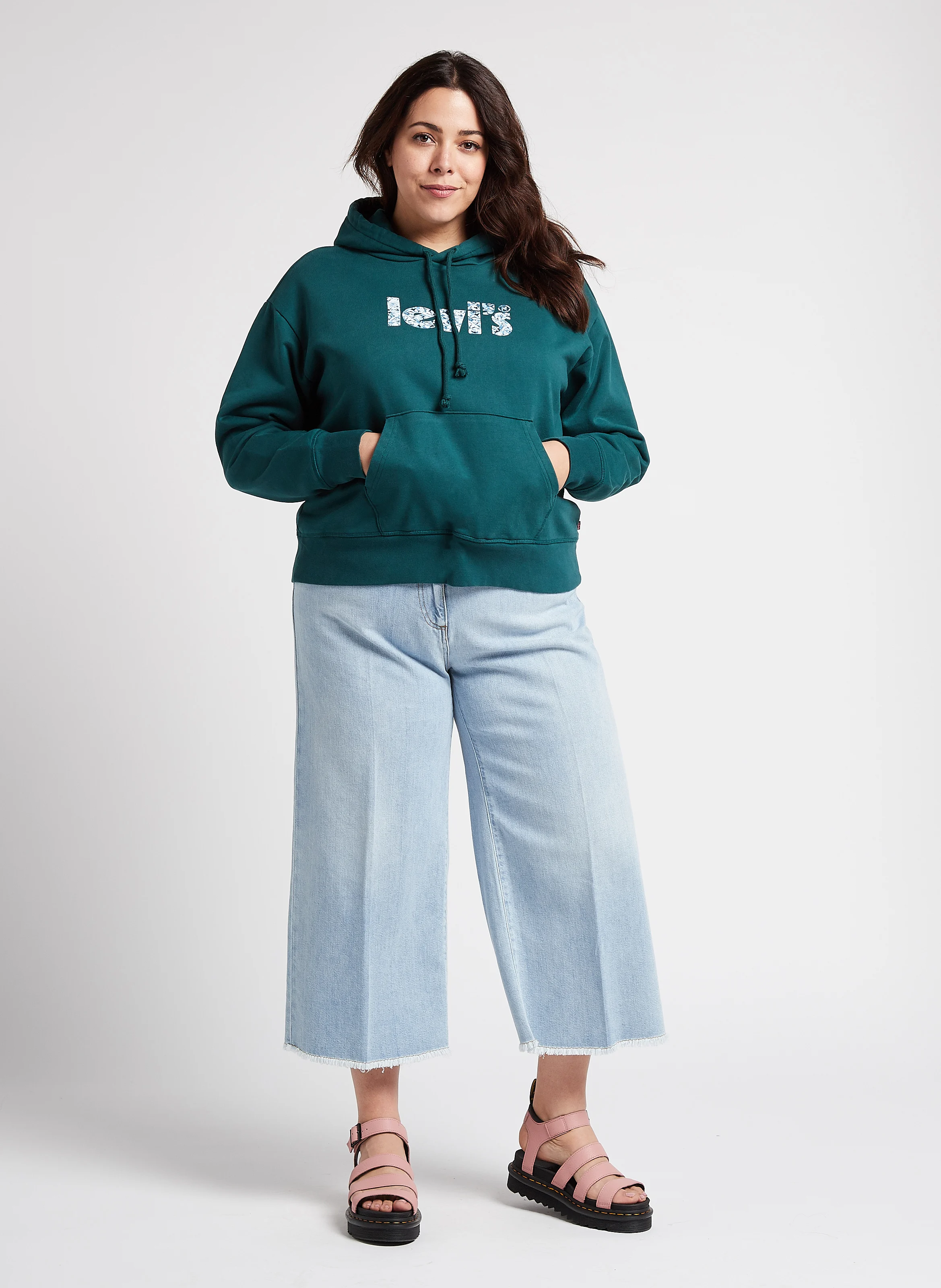 PL GRAPHIC STNDRD HOODIE - Sweat à capuche sérigraphié en coton mélangé| Vert