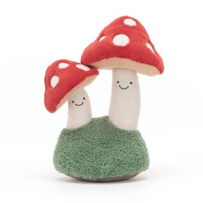 Amuseable Pair Of Toadstools
