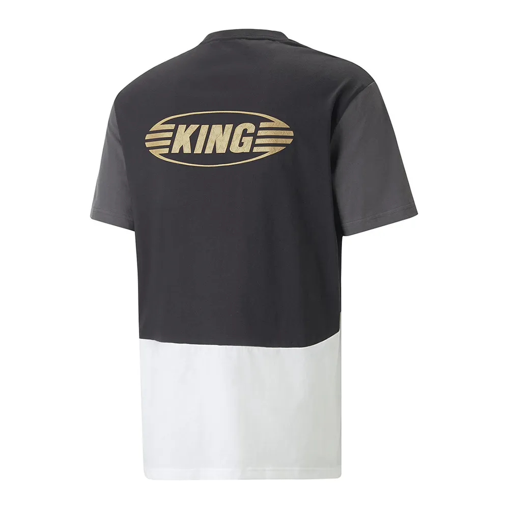 Puma KING TOP HOODY - Tee-shirt Homme puma black/shadow gray/puma white