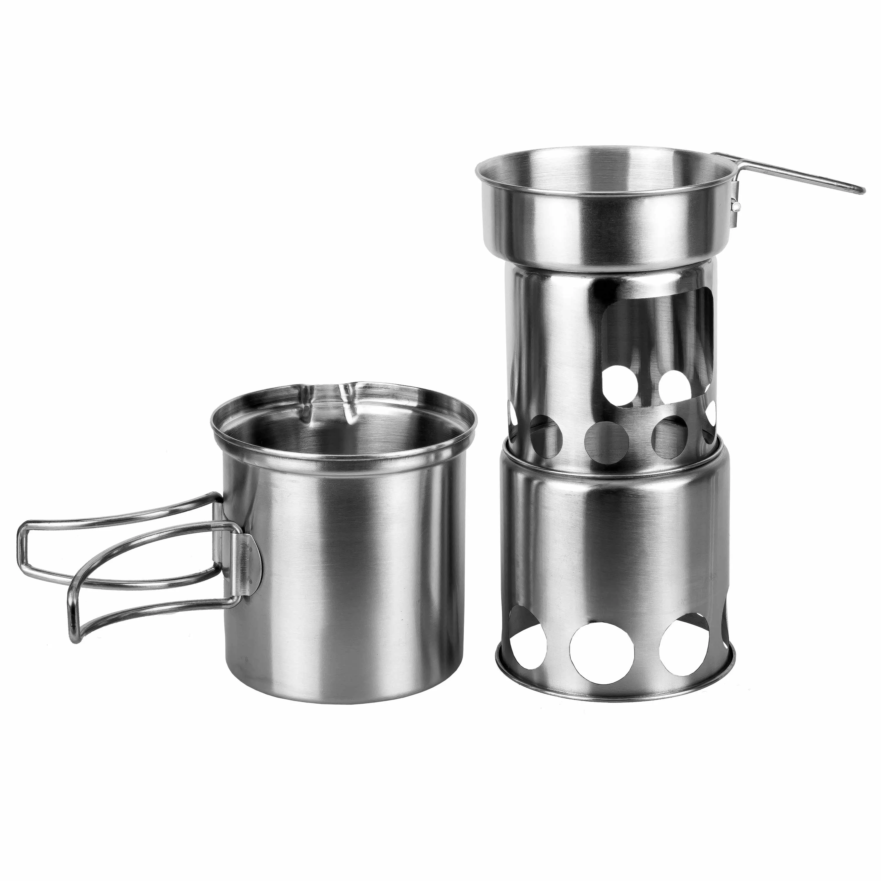 Fox Outdoor -  Kochset Travel Edelstahl