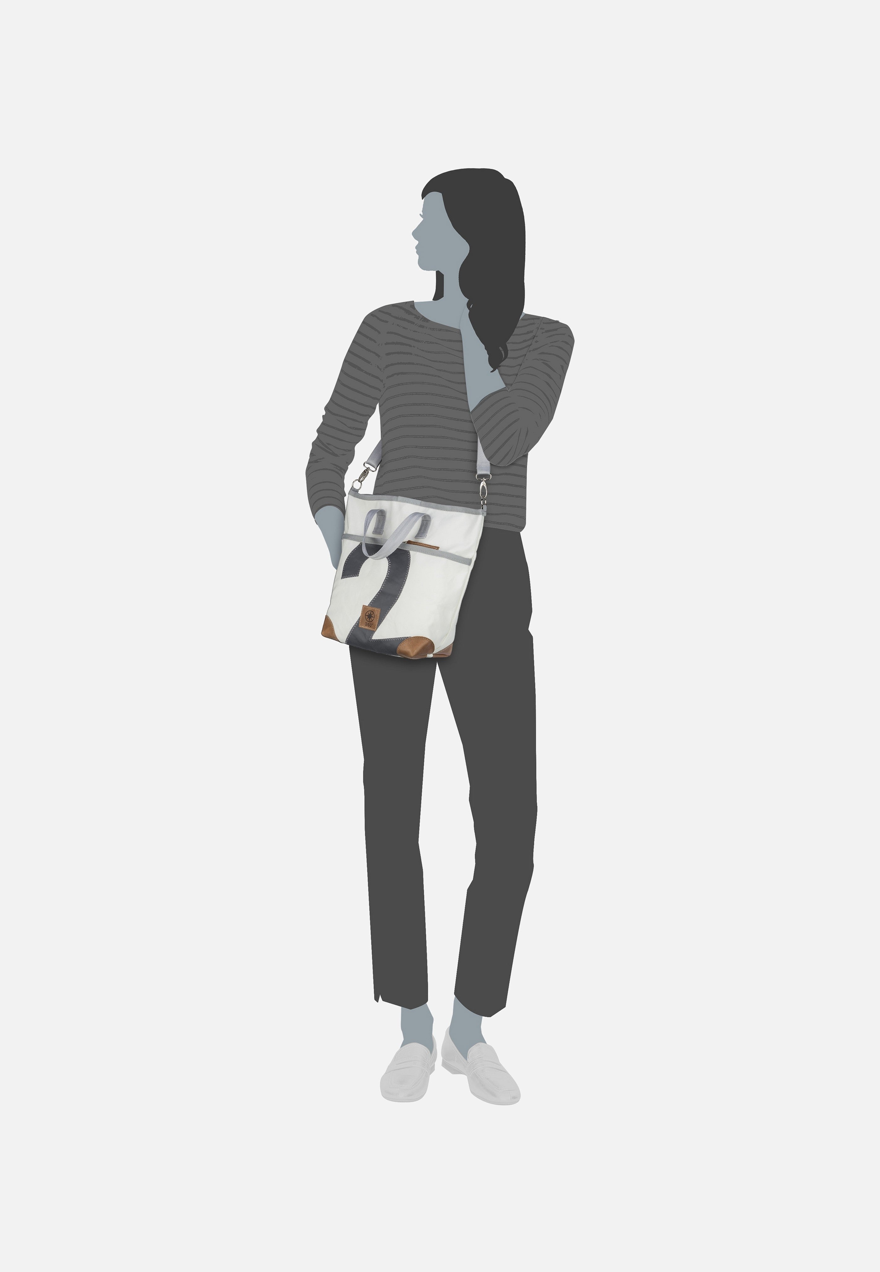 Deern Mini Weiß/Grau - Tote Bag
