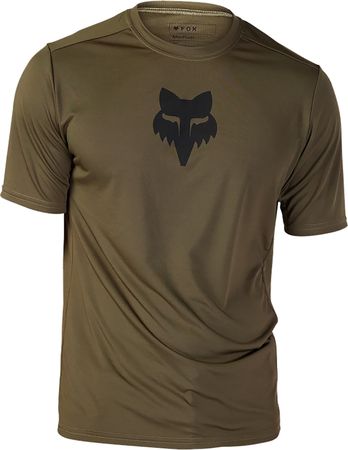 FLEXAIR Herren-Kurzarmshirt  olive green  XL