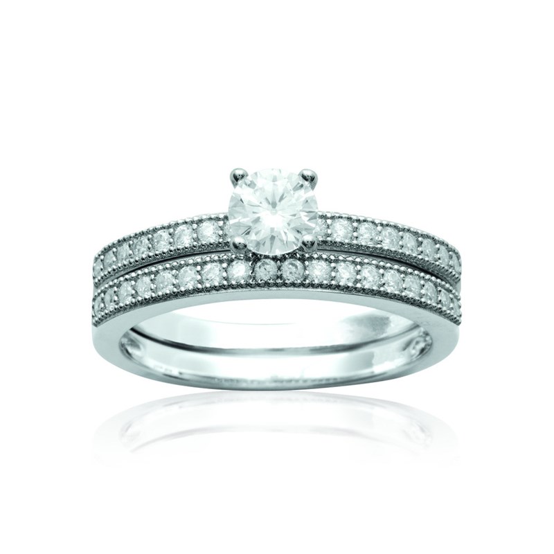 Bague Femme - Argent 925 - Oxyde de zirconium