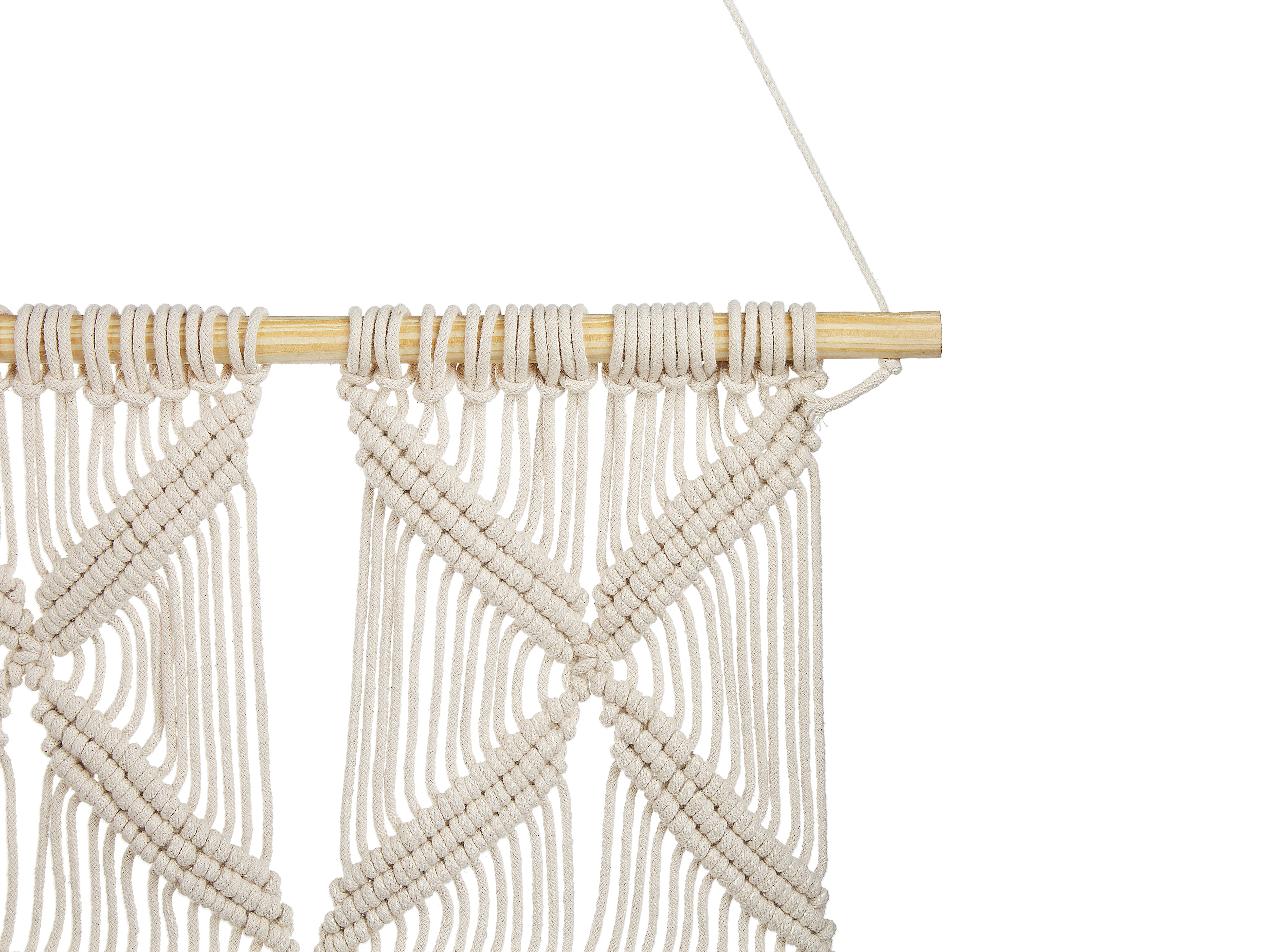 Stoffen wanddecoratie KALADY Katoen 141 cm Beige