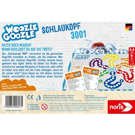 Noris Woozle Goozle - Schlaukopf 3001