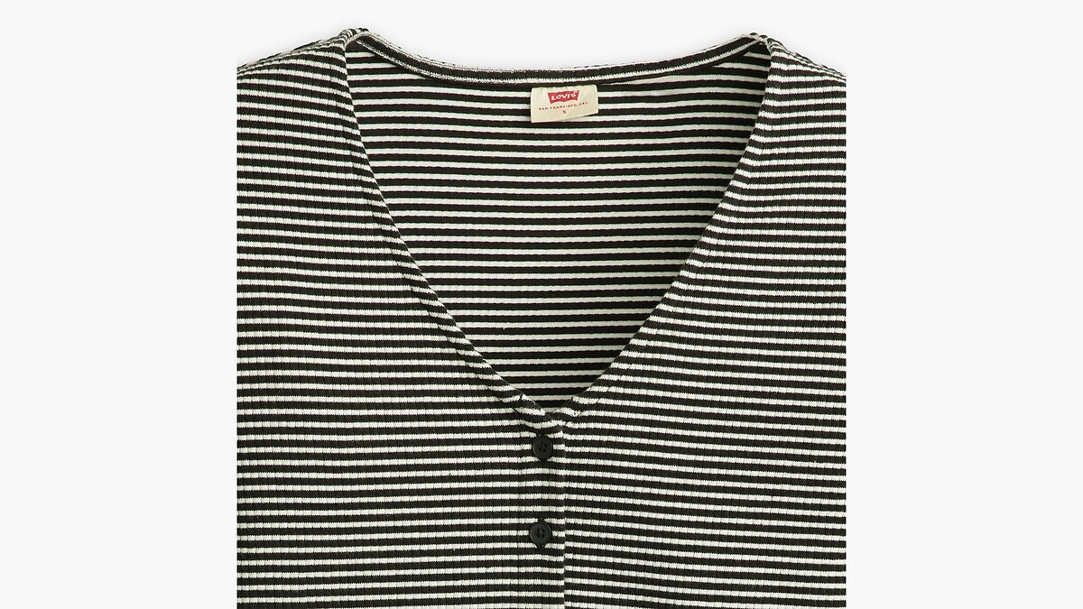 Camiseta de manga comprida com decote em V da Levi's