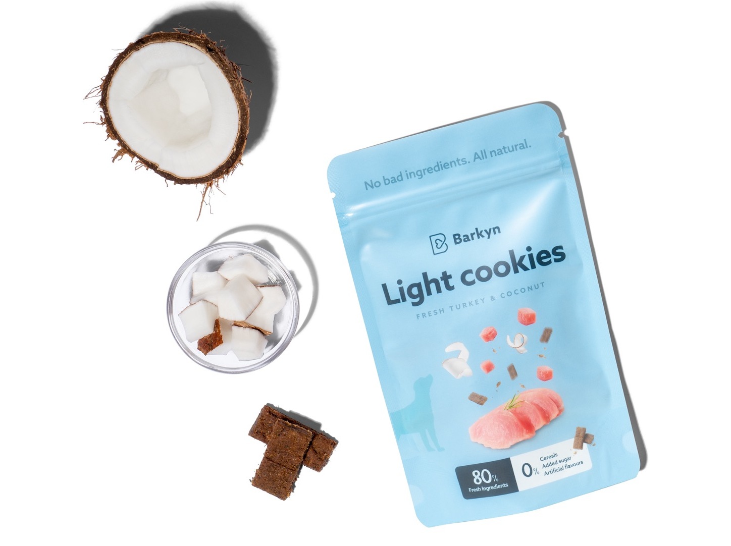SNACKS PARA CÃO BARKYN PERU FRESCO E COCO 60G