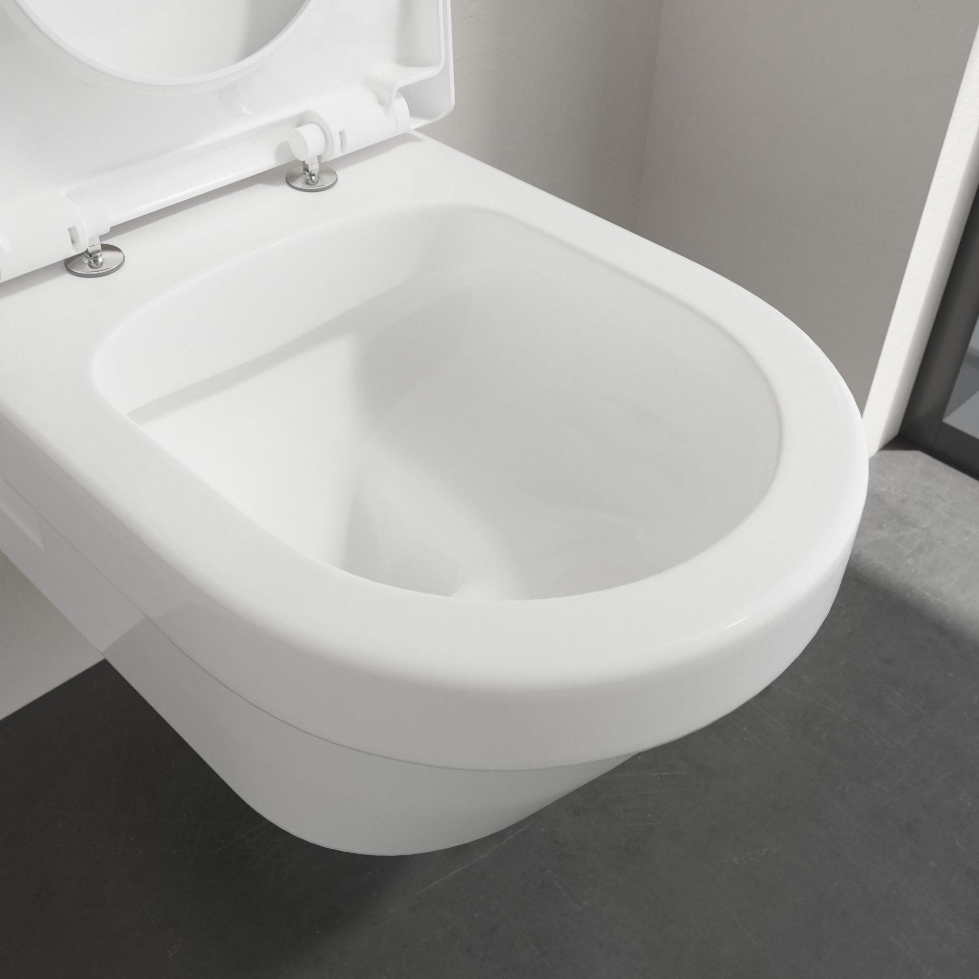 Villeroy & Boch Architectura randloos toilet ovaal met softclose zitting wit glans