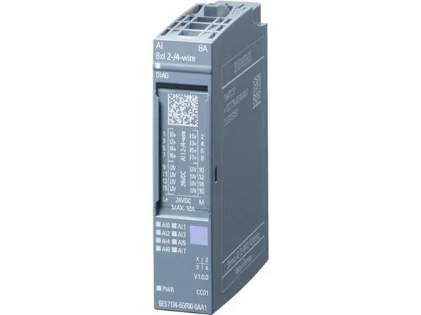 Siemens 6ES7134-6GF00-0AA1, Analog, Systemkraft, Flerfarvet, 37 g, 70 mm, 25 mm