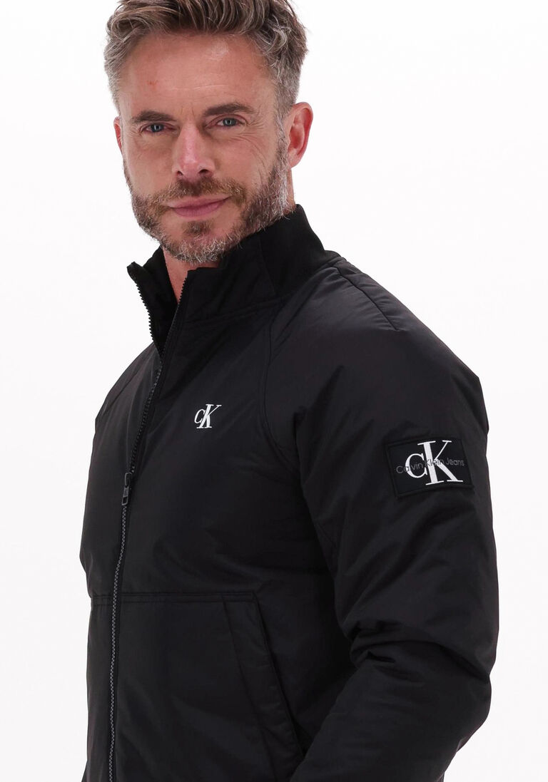 CALVIN KLEIN zwarte calvin klein jack padded harrington jacket
