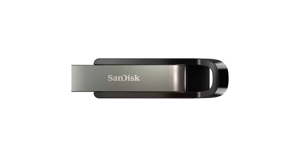 SanDiskExtreme Go 128 GB usb-stick  (Zilver/zwart, USB 3.2 Gen 1)