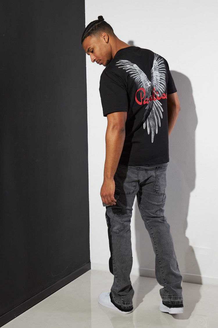 T-shirt noir paradise