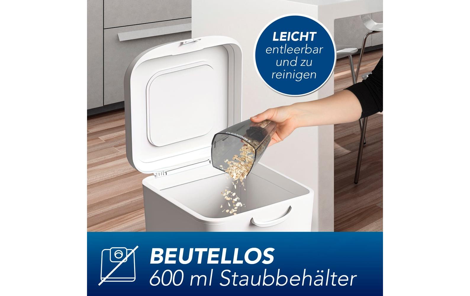 Akku-Handsauger Grau, Violett Grau, ViolettAkkustaubsauger, kabel- und beutellos – mit EPA-Filter und LED-Licht