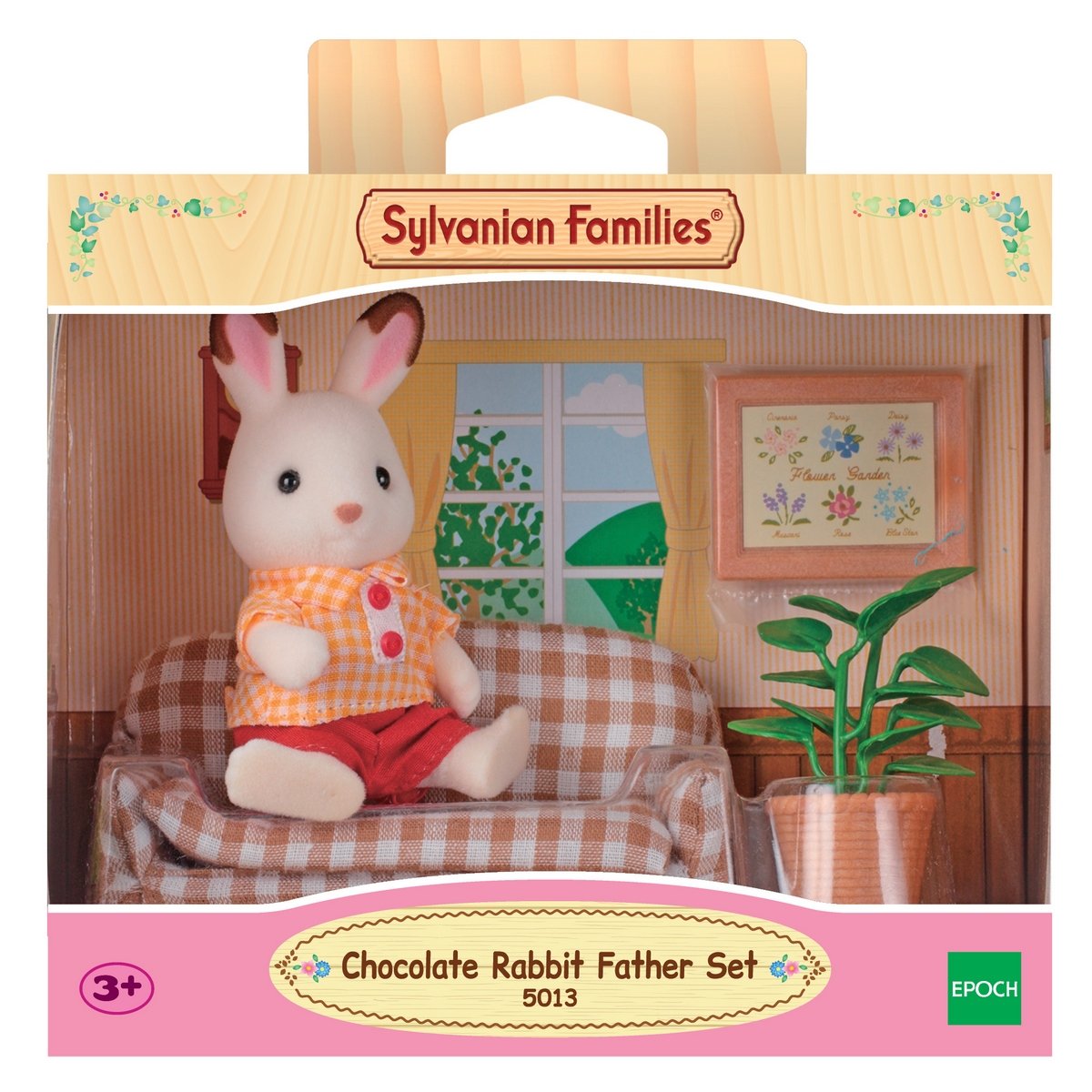 Papa Lapin chocolat et salon – Sylvanian Families 2201
