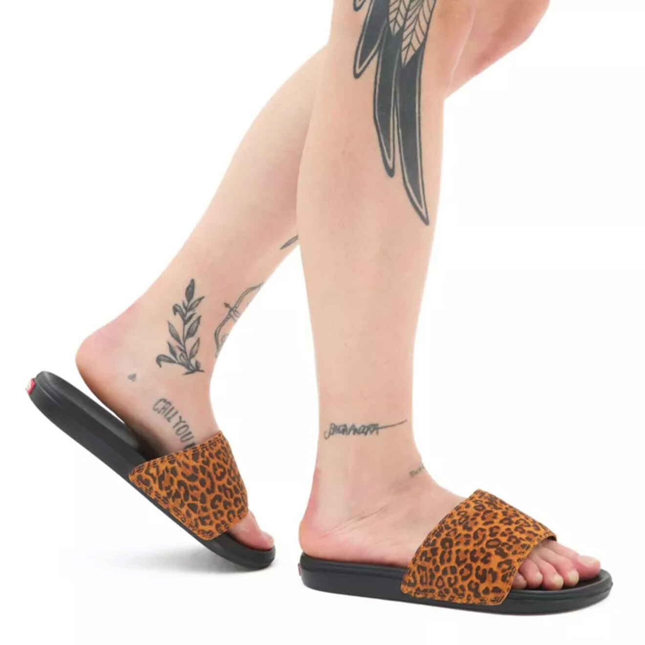 Vans Mules en Velours de Cuir WM La Costa Slide-On léopard