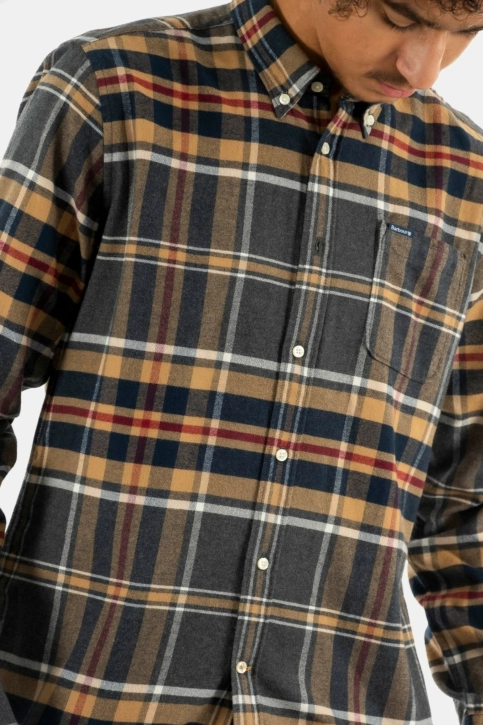 Chemise barbour ronan tailored check shirt gy52 grey marl