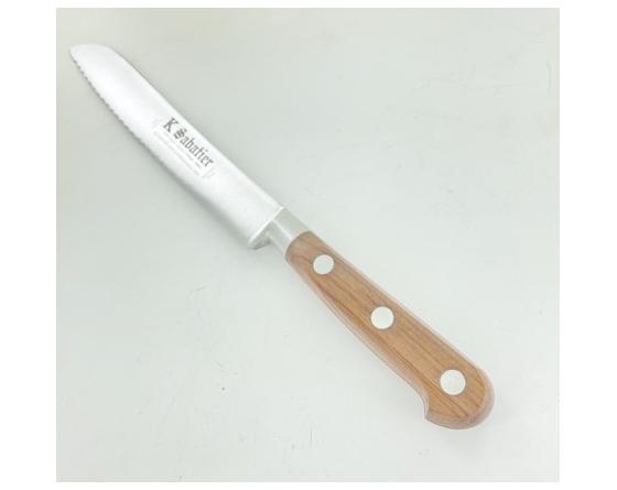 Pain 20 cm manche - Bois naturel palissandre - Rivets Aluminium - Ref 434 Couteaux de cuisine professionnel