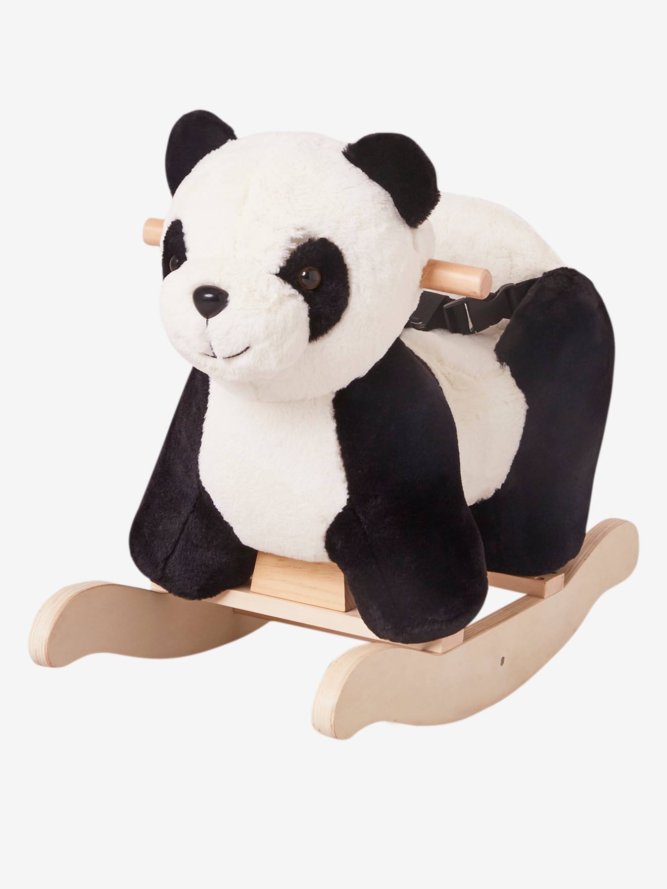 Cadeira de balanço infantil panda branca