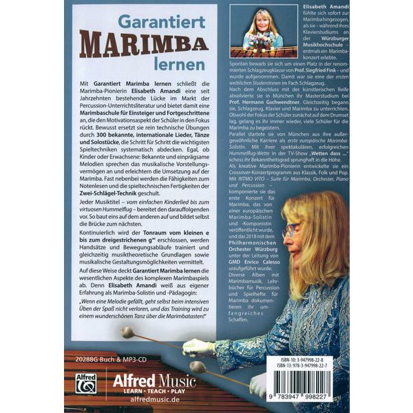 Alfred Music Publishing Garantiert Marimba lernen
