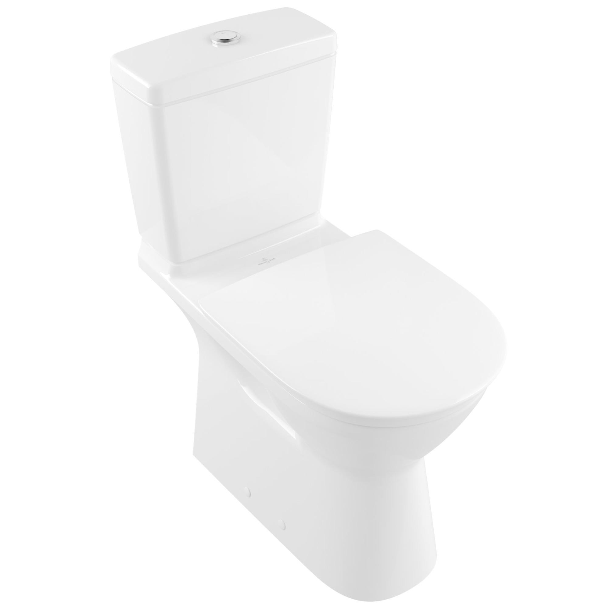 Villeroy & Boch ViCare randloos duoblok toilet CeramicPlus wit glans