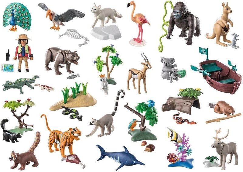 PLAYMOBIL Wiltopia Doe-het-zelf Adventskalender 2022 Dierenwereldreis - 71006