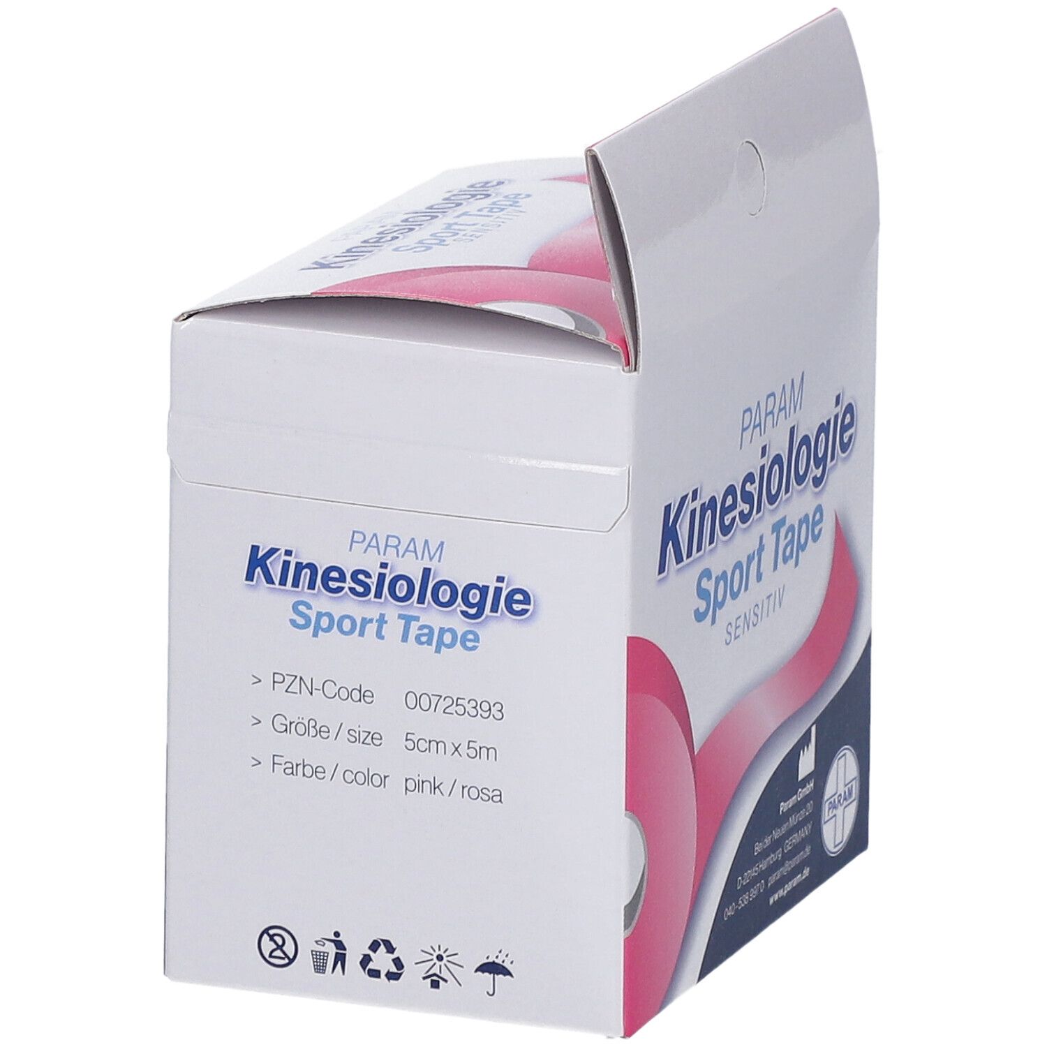 PARAM Kinesiologie Sport Tape 5 cm x 5 m pink