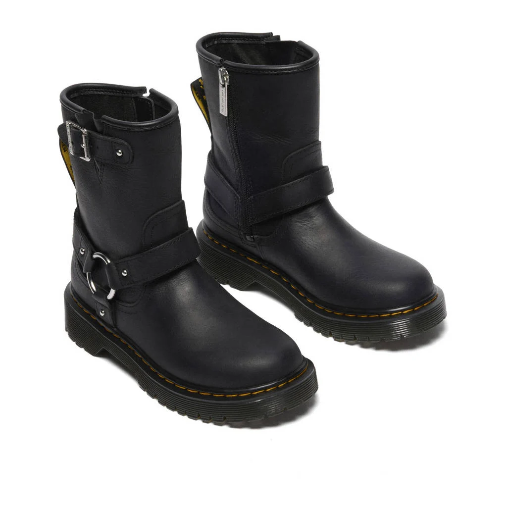 Dr. Martens Genaya Jleren bikerboots zwart