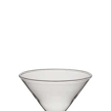 Cocktail glas roze 11x11x17cm