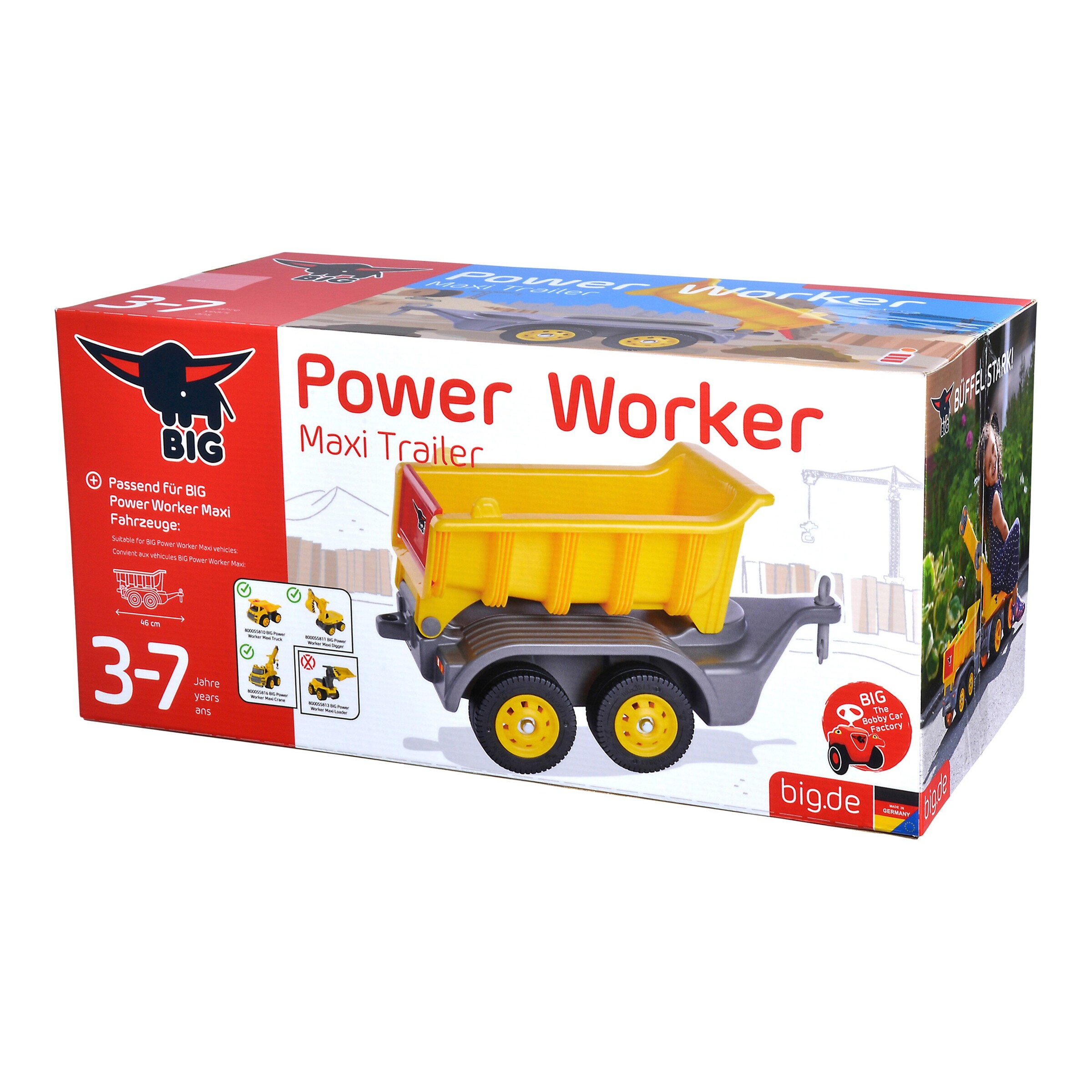 BIG Power Worker Maxi Anhänger mit Anhängerkupplung