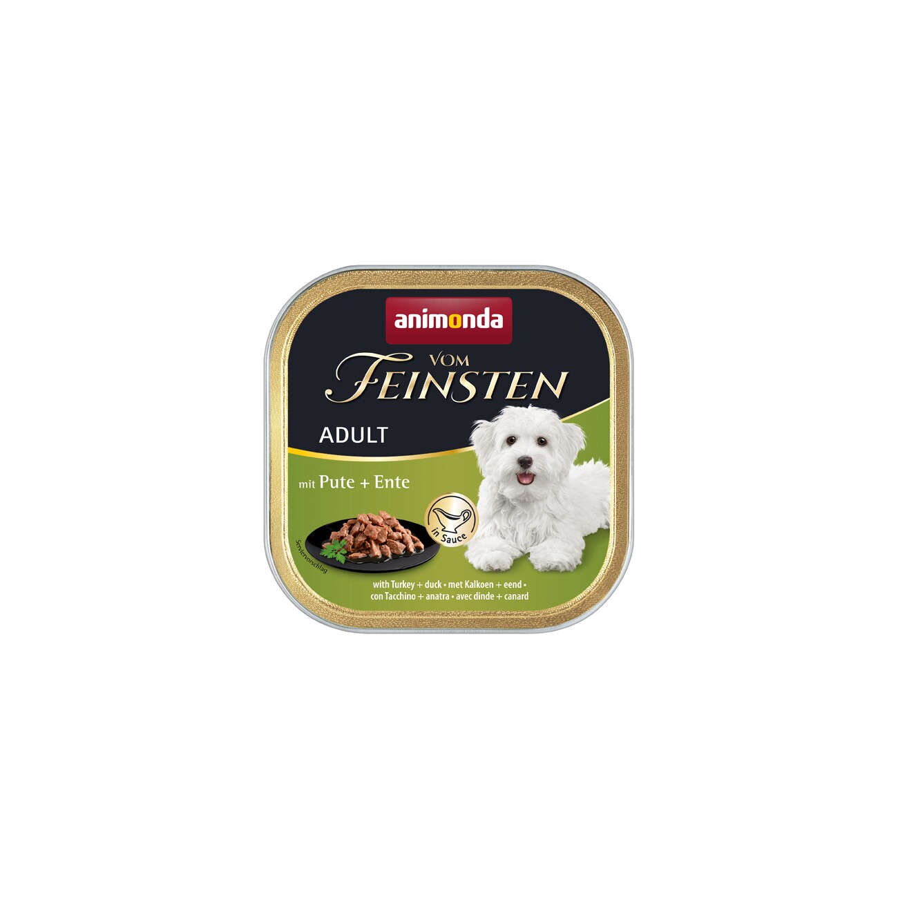 animonda Vom Feinsten Adult in Sauce 22x150g Pute und Ente