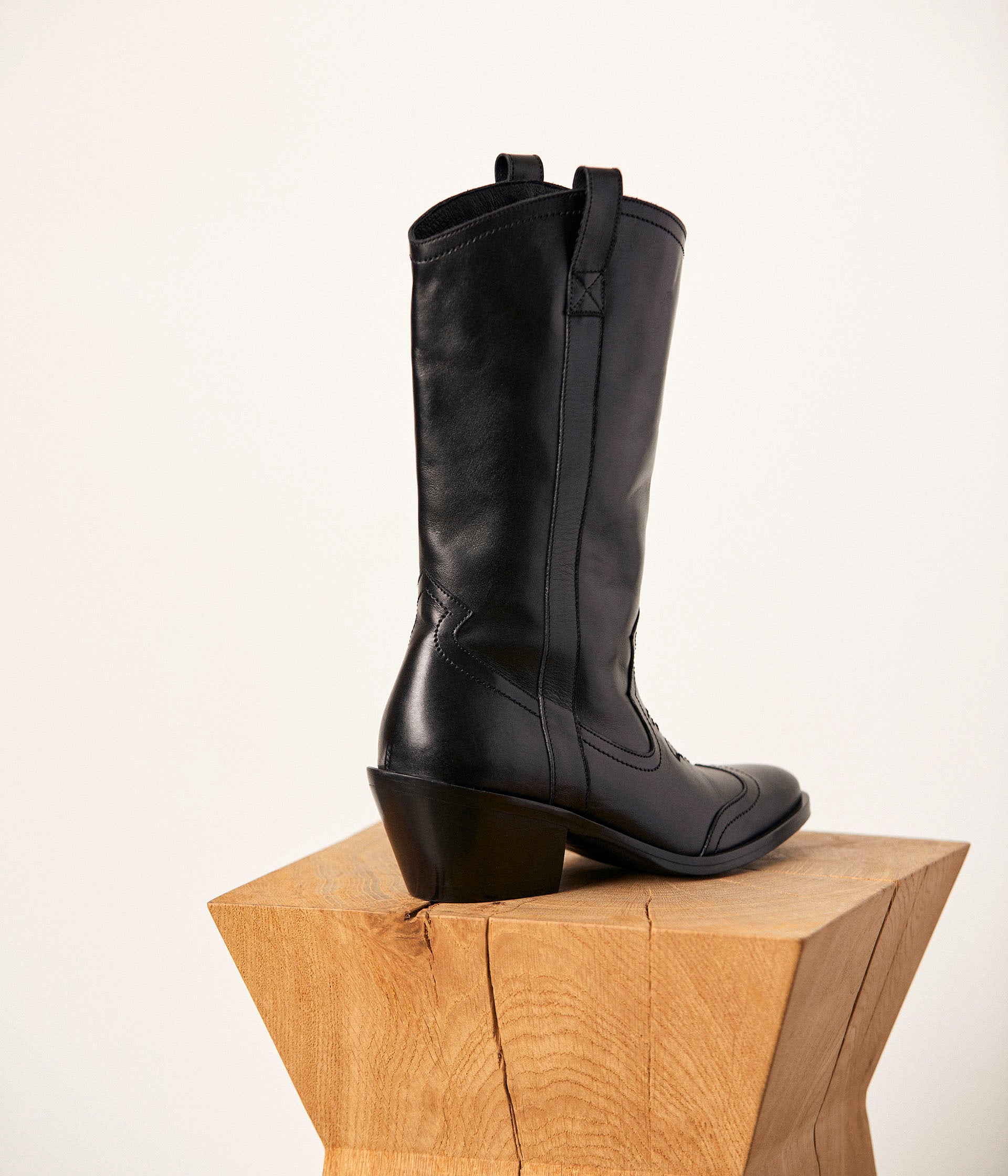 Bottes western noires Canelle