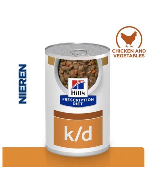 Hill's Prescription Diet K\/D Kidney Care Blik - Hondenvoer - Kip Groente 354 g