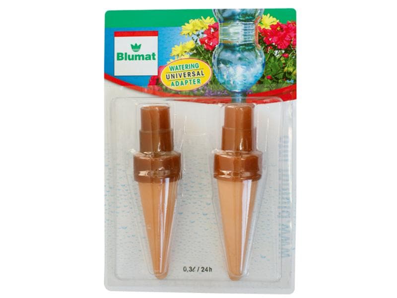 Blumat Flaschenadapter 2 Stk. Hilfe bei der Blumentopf-Bewässerung, 2 Stück