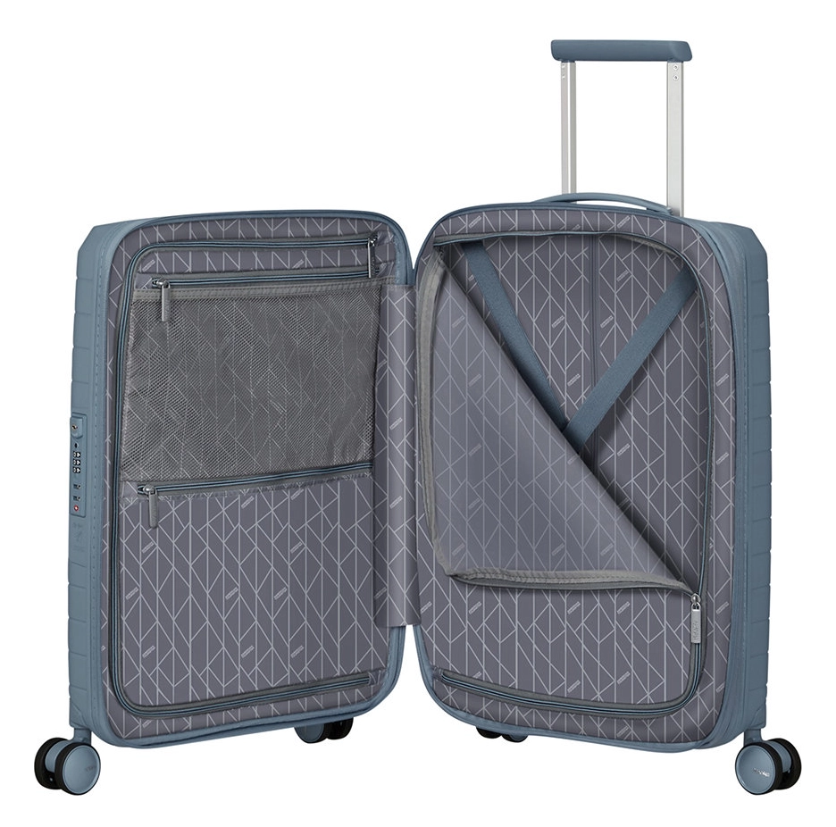 American Tourister Fastforward Spinner 55 EXP Steel Blue