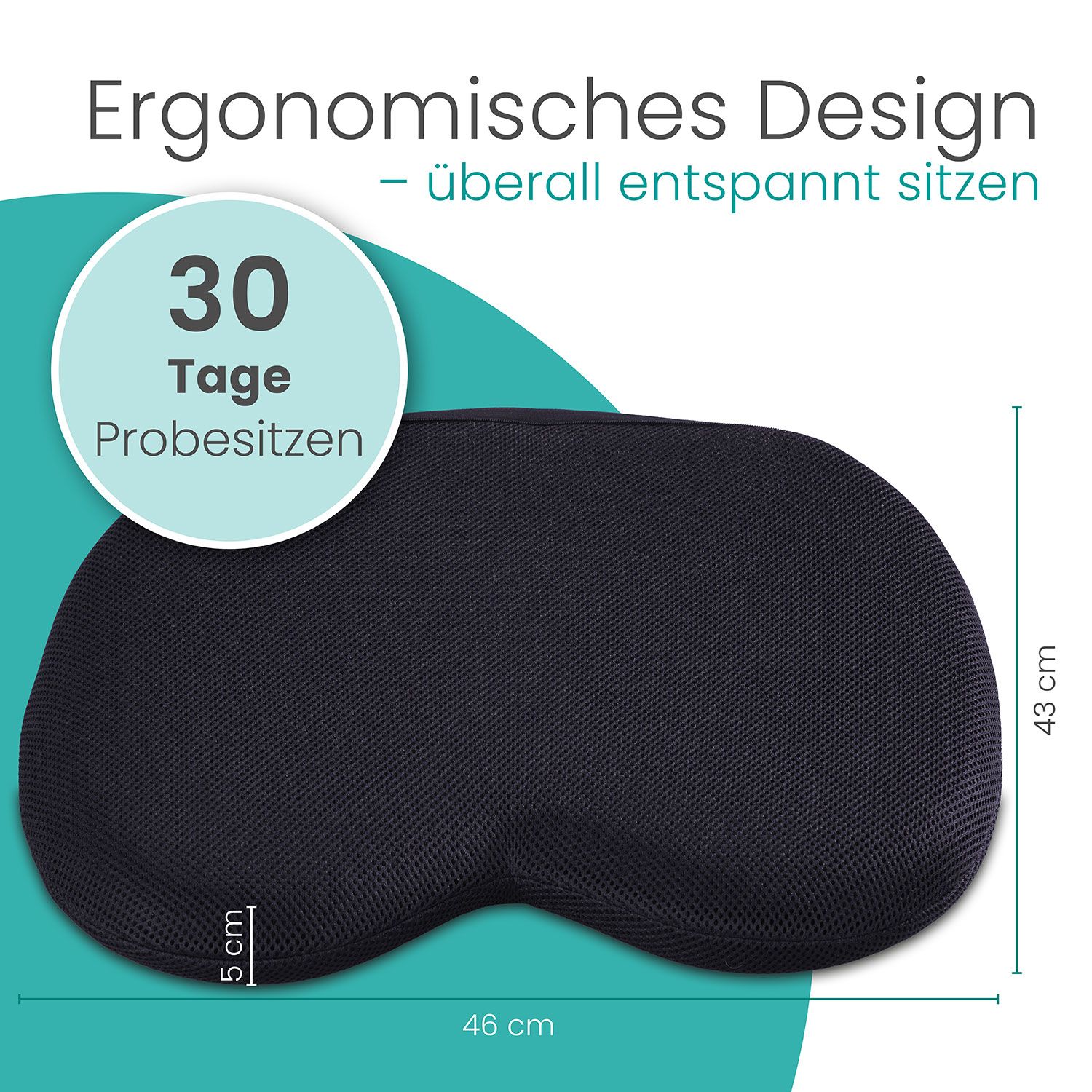 aktivshop Steißbein-Druckentlastungs-Sitzkissen aktiv mit Gel