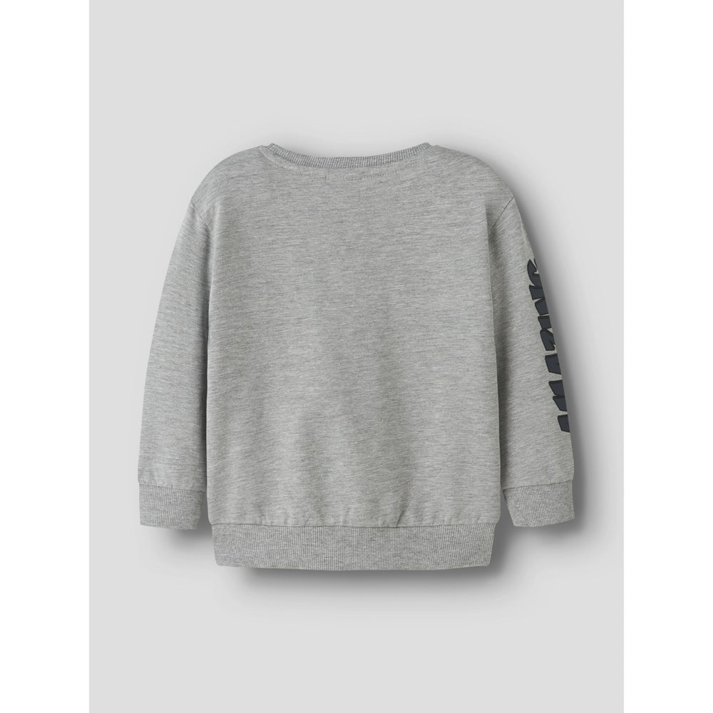 Køb Name It Grey Melange Nmmfloyd Spider Nreg Sweat Bru Mar