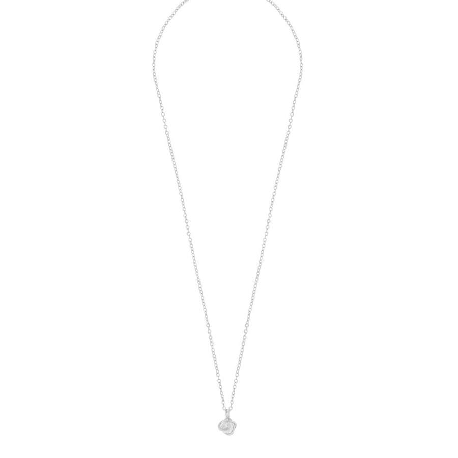 Snö Of Sweden Sevilla Pendant Necklace Silver/Clear 42cm