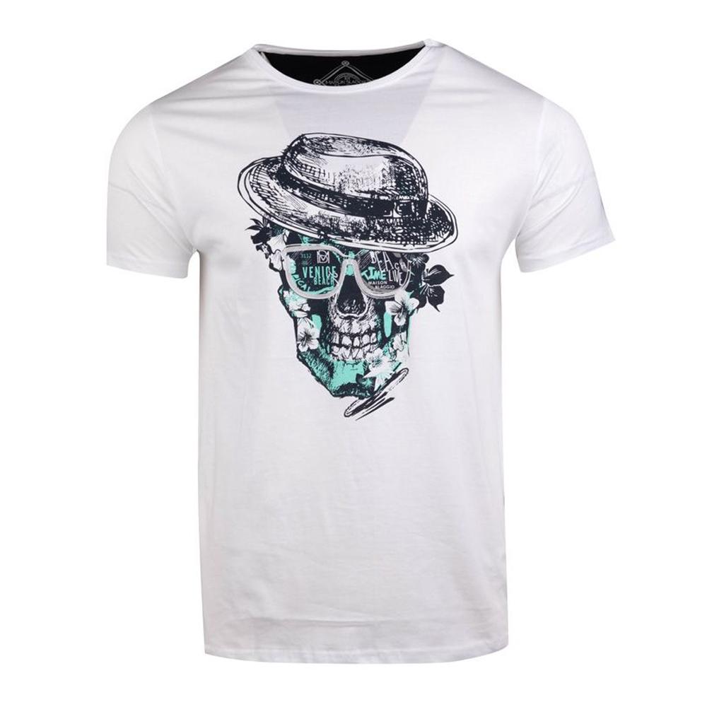 La Maison Blaggio T-shirt Blanc/Noir Homme La Maison Blaggio Modovi