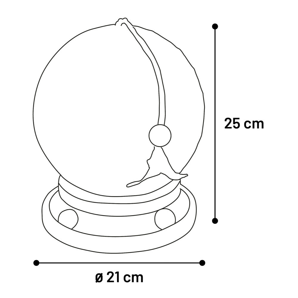 Griffoir boule ø 21 cm avec support jeux pour chat