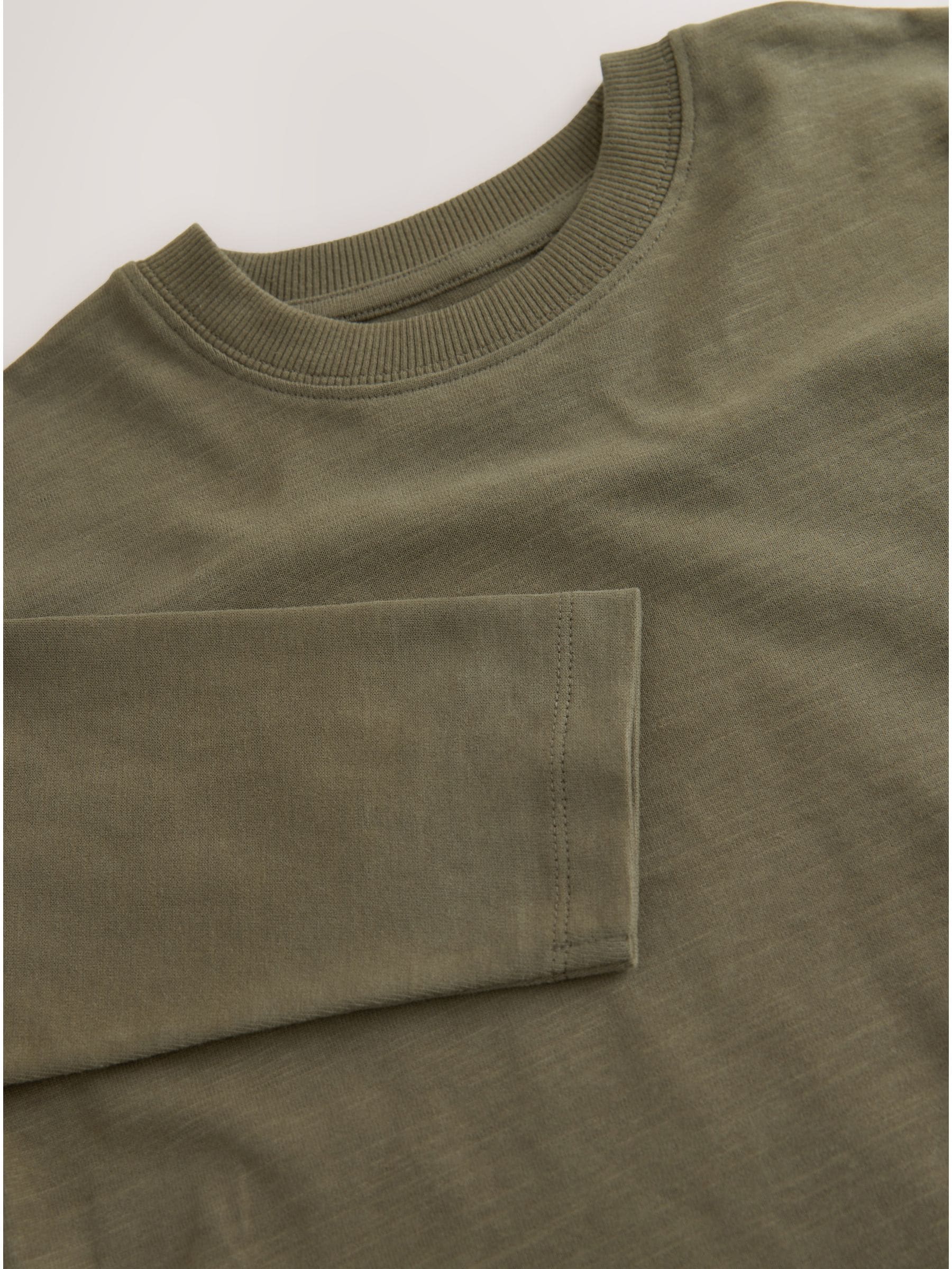 Kakigroen - Behaaglijk T-shirt met lange mouwen (3-16 jr)