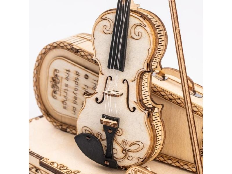 RoboTime Bausatz Violine Violine 3D Puzzle aus Holz