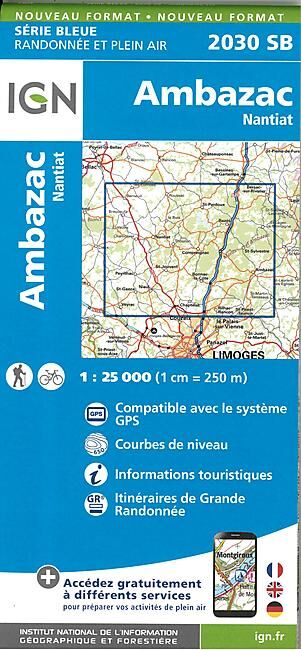 IGN - 2030 SB AMBAZAC 1 25 000