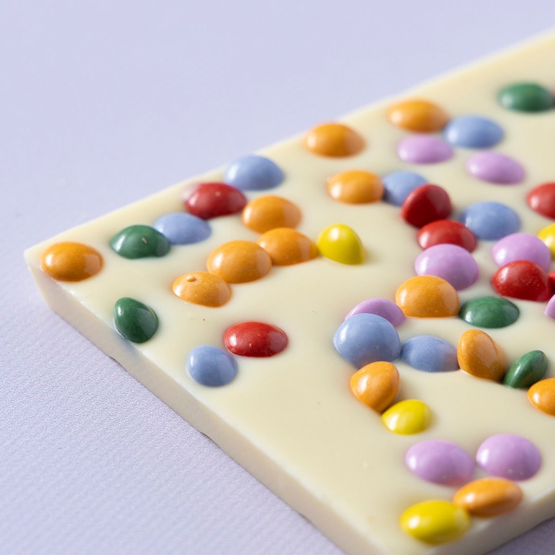 Chocoladereep wit smarties