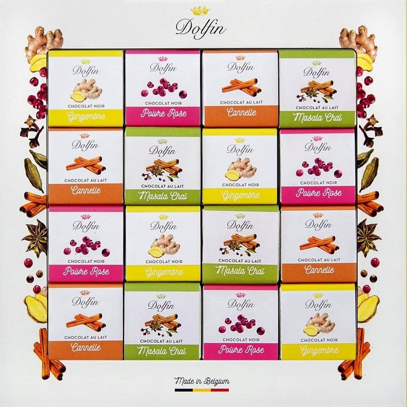 Dolfin - Carré 48 Mini Tabletten - Chocolade - 216 g