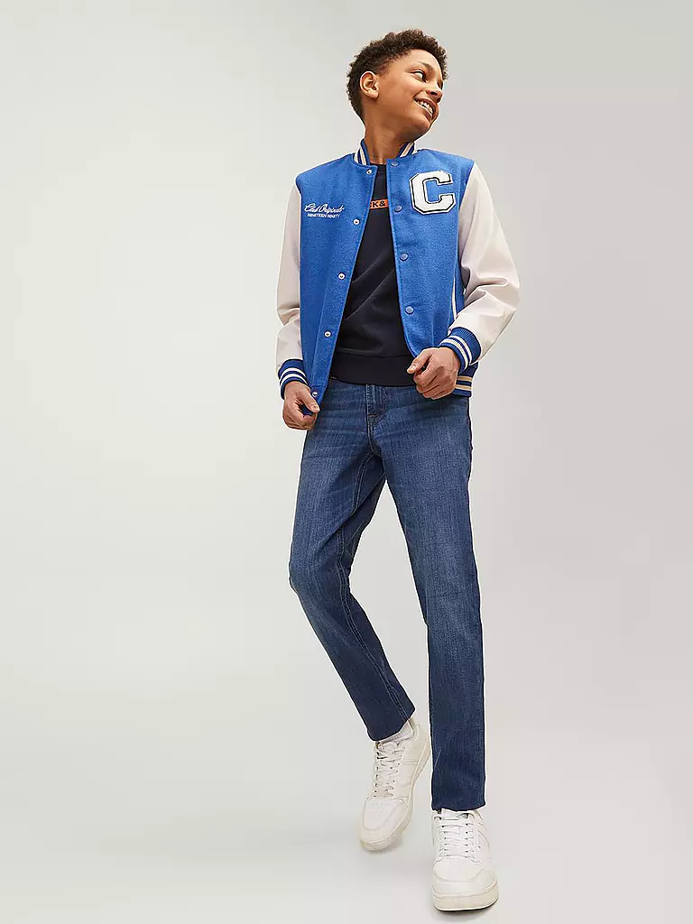 JACK & JONES Jungen Jeans Slim FIt JJIGLENN JJORIGINAL blau